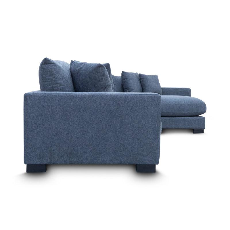 The Sebel Deep Seat Feather & Foam RHF Chaise Lounge - Lance Charcoal available to purchase from Warehouse Furniture Clearance at our next sale event.