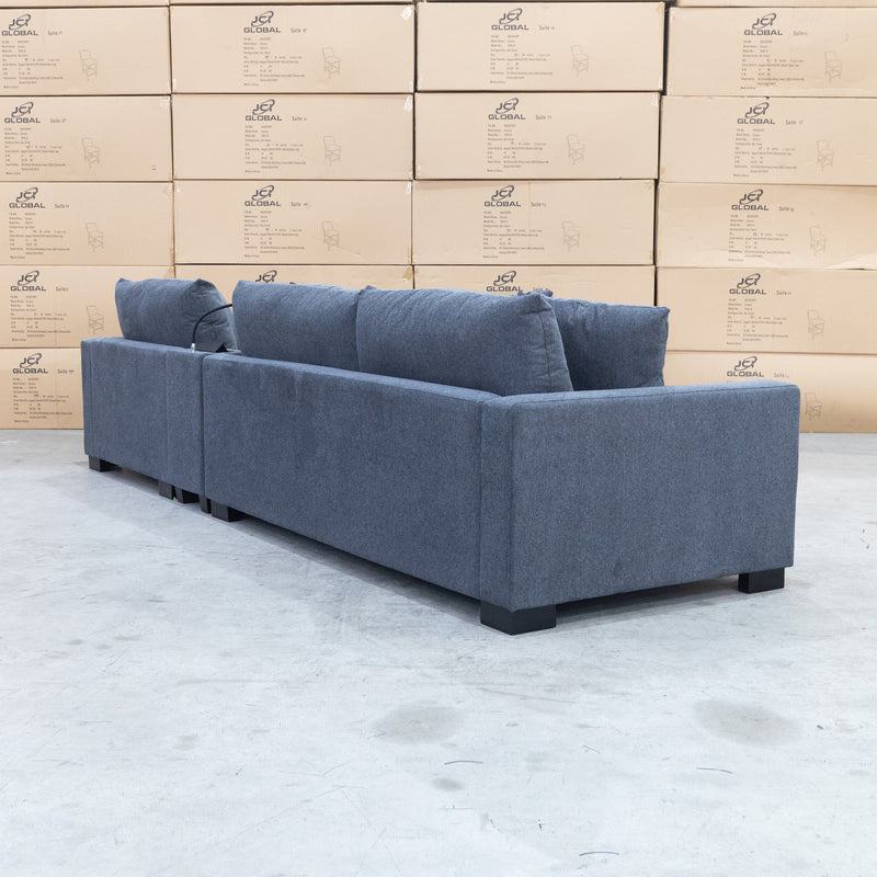 The Sebel Deep Seat Feather & Foam RHF Chaise Lounge - Lance Charcoal available to purchase from Warehouse Furniture Clearance at our next sale event.