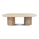 The Semillon New Zealand Ash Oval Coffee Table - Natural available to purchase from Warehouse Furniture Clearance at our next sale event.