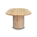 The Semillon New Zealand Ash Oval Coffee Table - Natural available to purchase from Warehouse Furniture Clearance at our next sale event.
