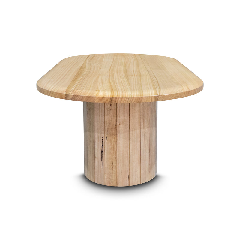The Semillon New Zealand Ash Oval Coffee Table - Natural available to purchase from Warehouse Furniture Clearance at our next sale event.