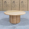 The Semillon New Zealand Ash Round Coffee Table available to purchase from Warehouse Furniture Clearance at our next sale event.