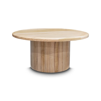 The Semillon New Zealand Ash Round Coffee Table - Natural available to purchase from Warehouse Furniture Clearance at our next sale event.