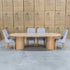 The Semillon 240cm New Zealand Ash Oval Dining Table - Natural