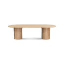 The Semillon 270cm New Zealand Ash Oval Dining Table - Natural available to purchase from Warehouse Furniture Clearance at our next sale event.