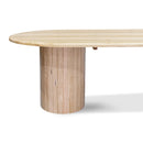 The Semillon 270cm New Zealand Ash Oval Dining Table - Natural available to purchase from Warehouse Furniture Clearance at our next sale event.