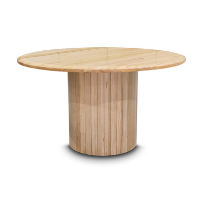 The Semillon New Zealand Ash 135cm Round Dining Table - Natural available to purchase from Warehouse Furniture Clearance at our next sale event.