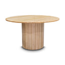 The Semillon New Zealand Ash 135cm Round Dining Table - Natural available to purchase from Warehouse Furniture Clearance at our next sale event.