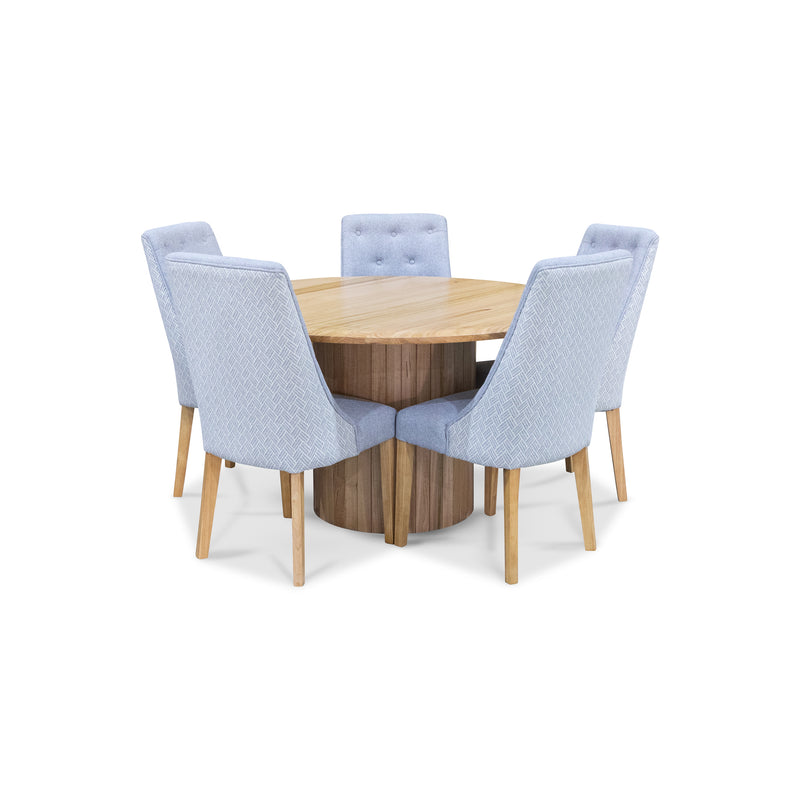 The Semillon New Zealand Ash 135cm Round Dining Table - Natural available to purchase from Warehouse Furniture Clearance at our next sale event.