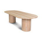 The Semillon 240cm New Zealand Ash Oval Dining Table - Natural available to purchase from Warehouse Furniture Clearance at our next sale event.