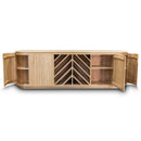 The Semillon New Zealand Ash Buffet with Wine Storage - Natural available to purchase from Warehouse Furniture Clearance at our next sale event.