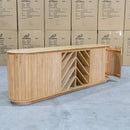The Semillon New Zealand Ash Buffet with Wine Storage - Natural available to purchase from Warehouse Furniture Clearance at our next sale event.