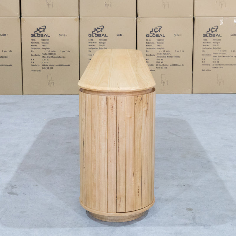 The Semillon New Zealand Ash Buffet with Wine Storage - Natural available to purchase from Warehouse Furniture Clearance at our next sale event.