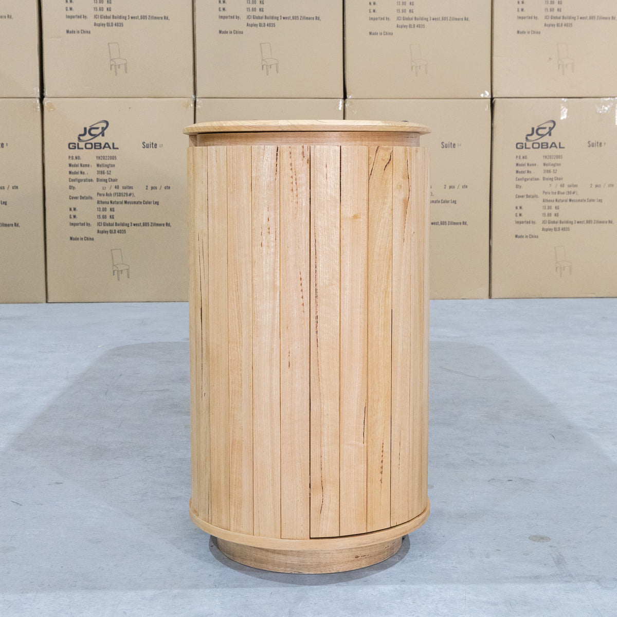 The Semillon New Zealand Ash Buffet with Wine Storage - Natural available to purchase from Warehouse Furniture Clearance at our next sale event.