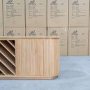 The Semillon New Zealand Ash Buffet with Wine Storage - Natural available to purchase from Warehouse Furniture Clearance at our next sale event.