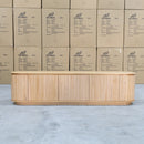 The Semillon New Zealand Ash 5 Door Entertainment Unit - Natural available to purchase from Warehouse Furniture Clearance at our next sale event.