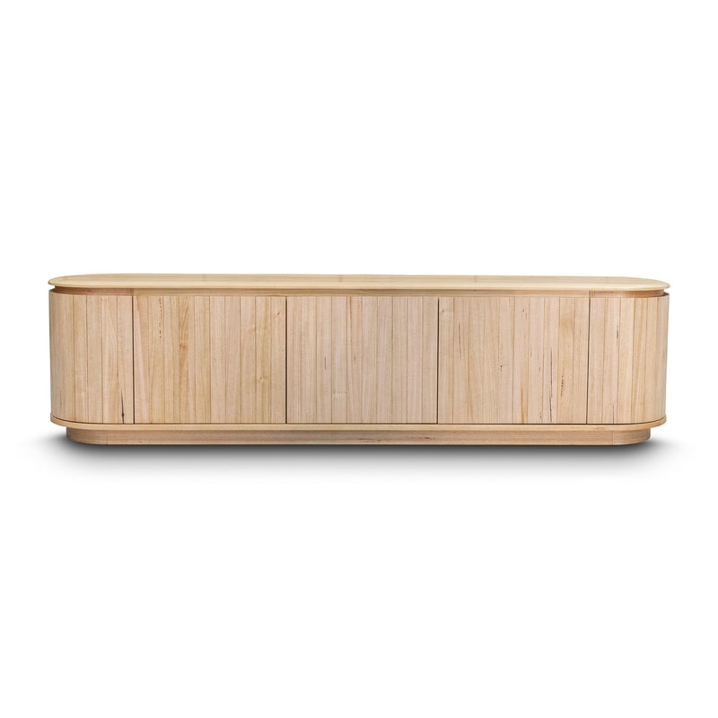 The Semillon New Zealand Ash 5 Door Entertainment Unit - Natural available to purchase from Warehouse Furniture Clearance at our next sale event.