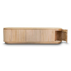 The Semillon New Zealand Ash 5 Door Entertainment Unit - Natural available to purchase from Warehouse Furniture Clearance at our next sale event.