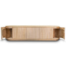 The Semillon New Zealand Ash 5 Door Entertainment Unit - Natural available to purchase from Warehouse Furniture Clearance at our next sale event.
