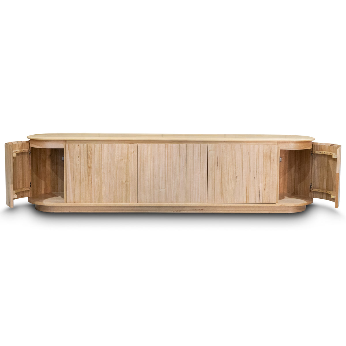 The Semillon New Zealand Ash 5 Door Entertainment Unit - Natural available to purchase from Warehouse Furniture Clearance at our next sale event.