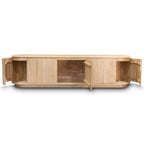 The Semillon New Zealand Ash 5 Door Entertainment Unit - Natural available to purchase from Warehouse Furniture Clearance at our next sale event.