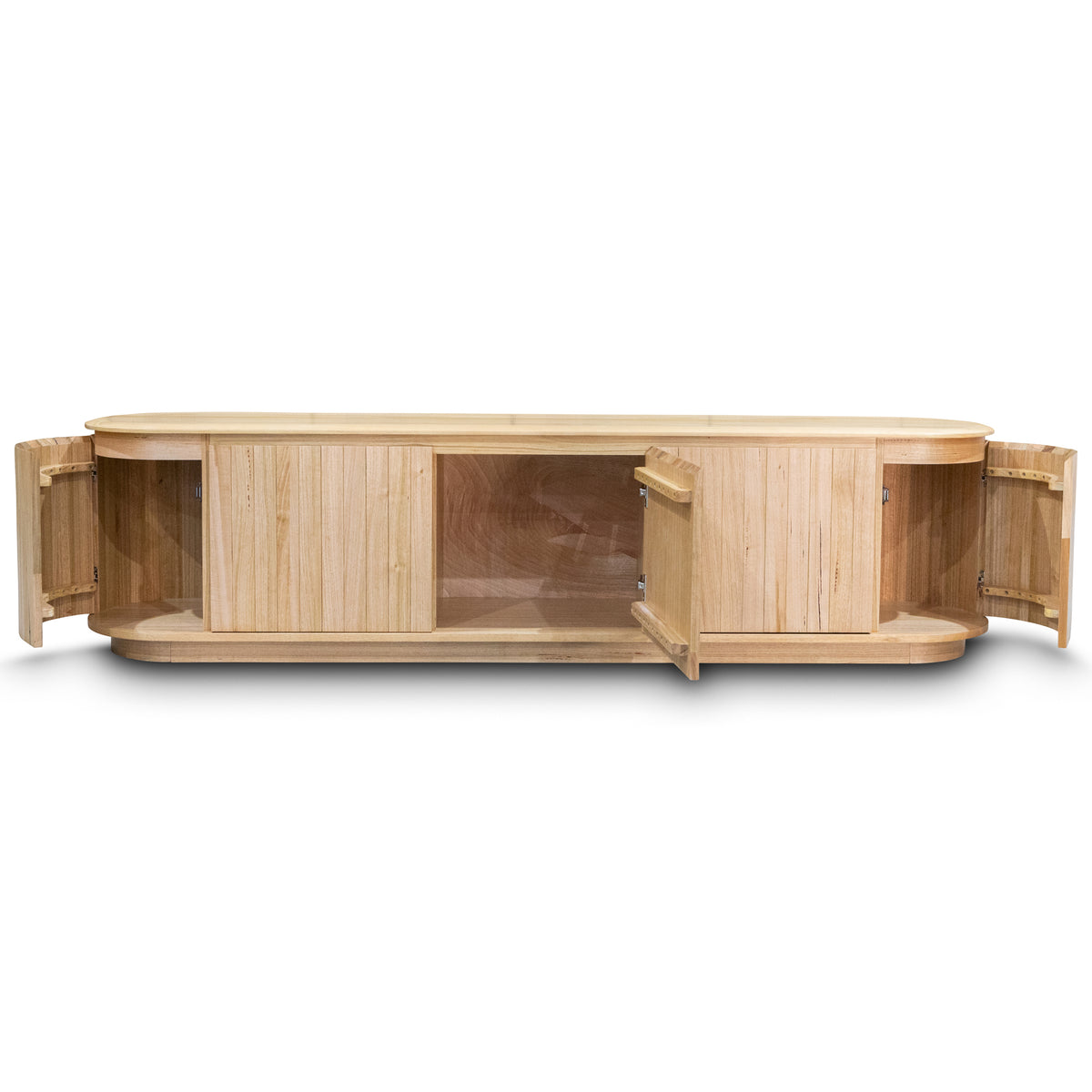 The Semillon New Zealand Ash 5 Door Entertainment Unit - Natural available to purchase from Warehouse Furniture Clearance at our next sale event.