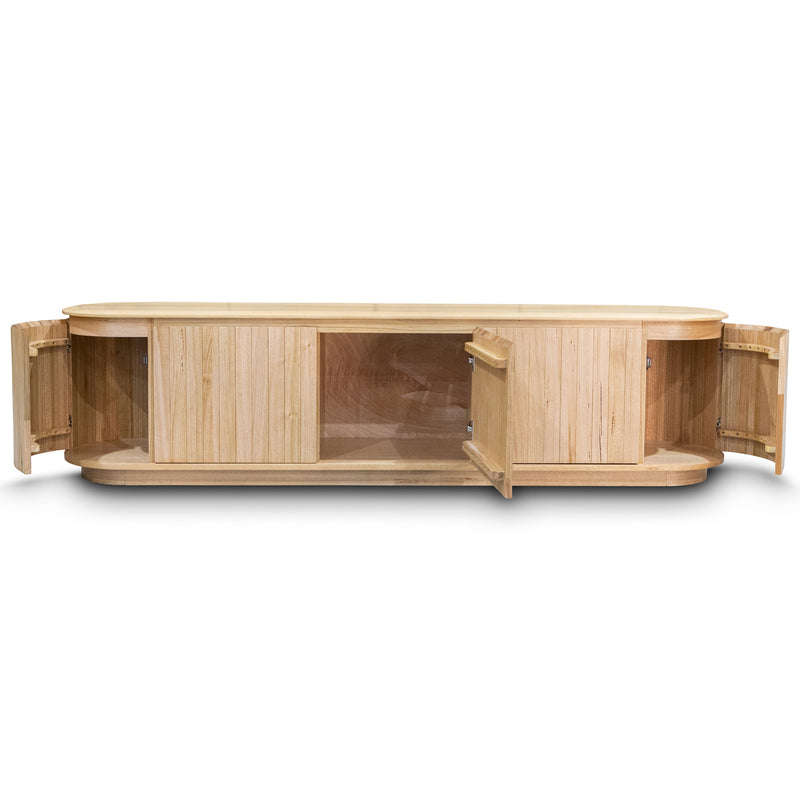 The Semillon New Zealand Ash 5 Door Entertainment Unit - Natural available to purchase from Warehouse Furniture Clearance at our next sale event.
