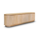 The Semillon New Zealand Ash 5 Door Entertainment Unit - Natural available to purchase from Warehouse Furniture Clearance at our next sale event.