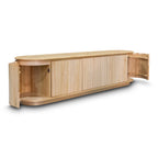The Semillon New Zealand Ash 5 Door Entertainment Unit - Natural available to purchase from Warehouse Furniture Clearance at our next sale event.