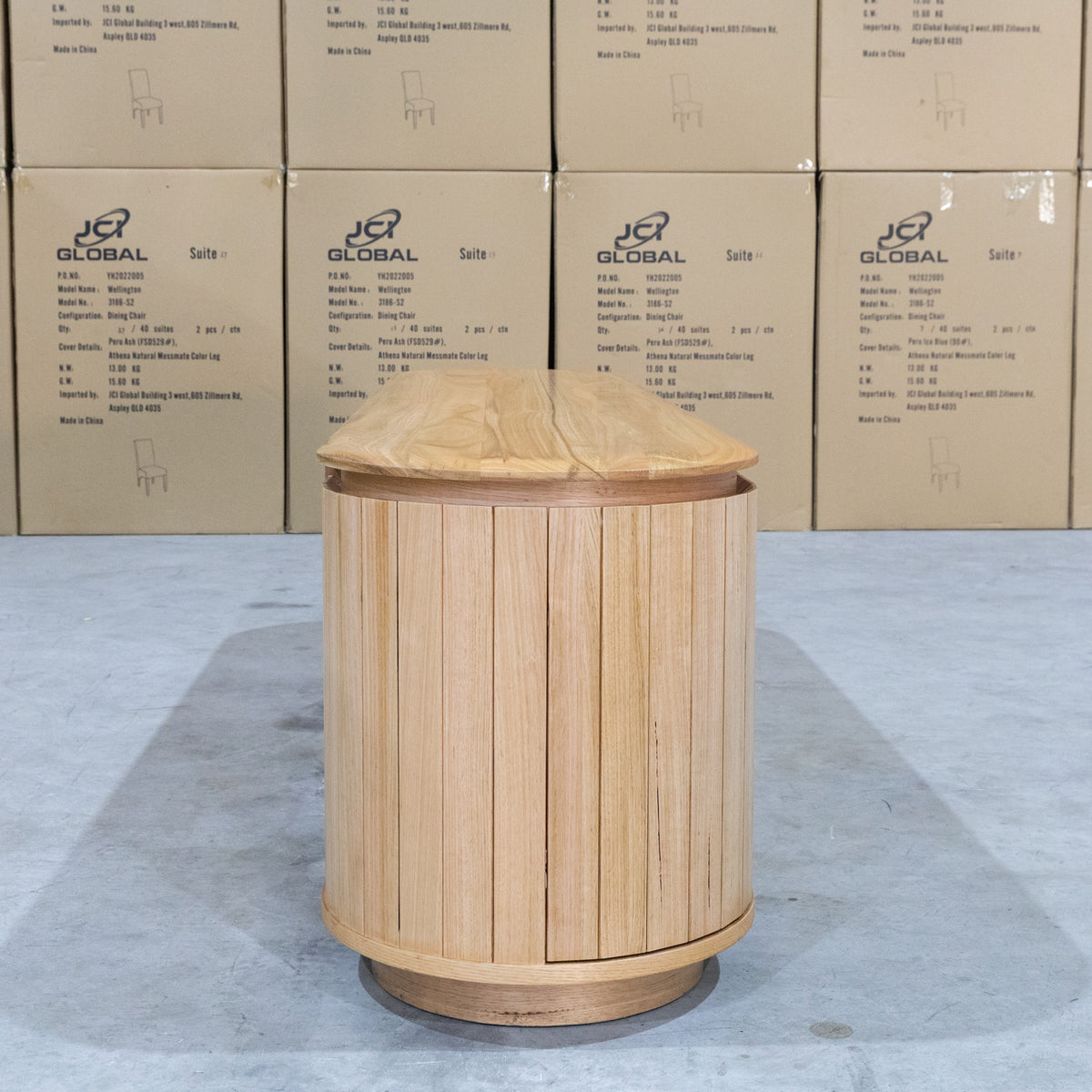The Semillon New Zealand Ash 5 Door Entertainment Unit - Natural available to purchase from Warehouse Furniture Clearance at our next sale event.