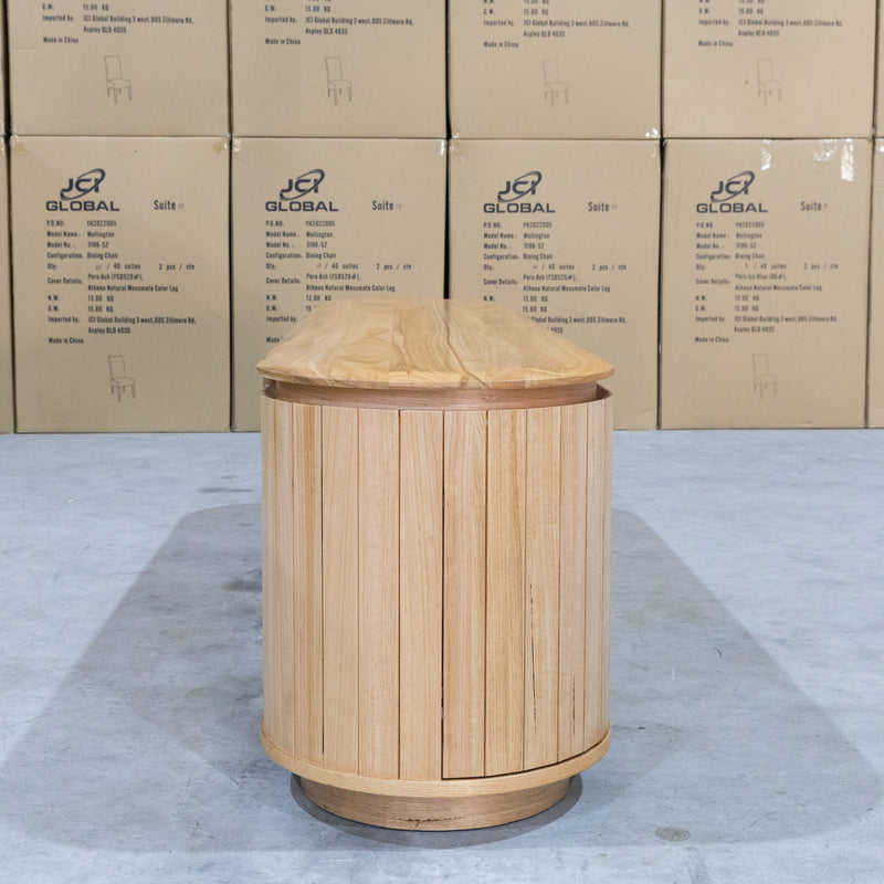 The Semillon New Zealand Ash 5 Door Entertainment Unit - Natural available to purchase from Warehouse Furniture Clearance at our next sale event.