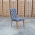 The Semillon Upholstered Natural Frame Dining Chair - Share Charcoal