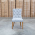 The Semillon Upholstered Natural Frame Dining Chair - Share Slate