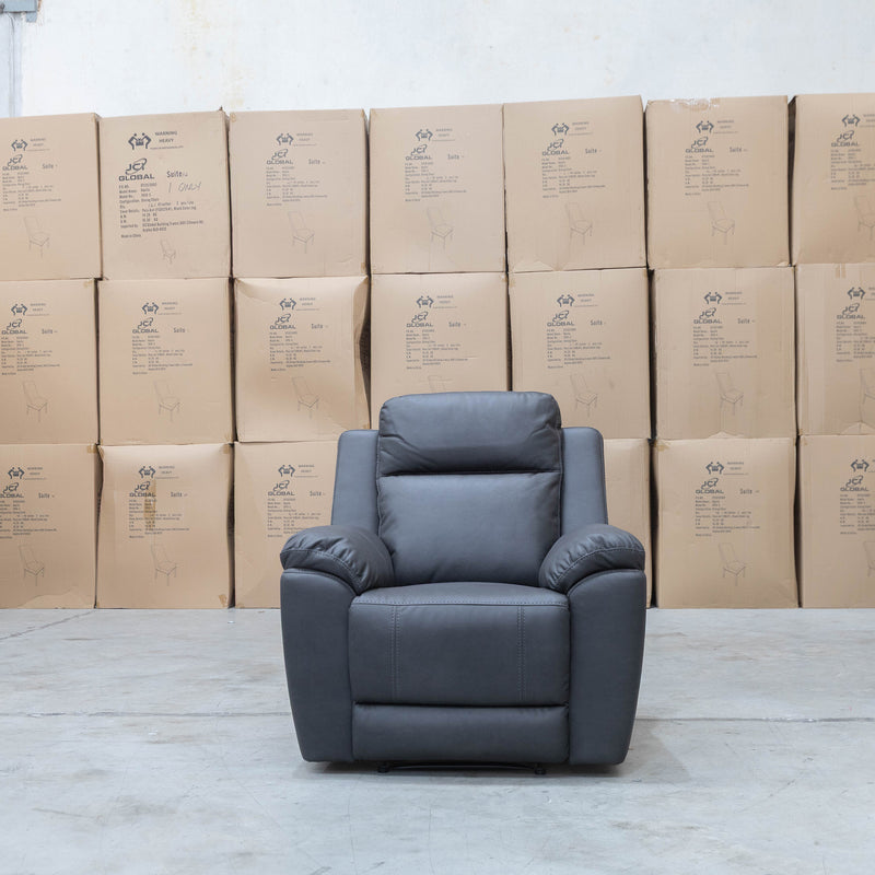 The Bari Single Recliner - Charcoal available to purchase from Warehouse Furniture Clearance at our next sale event.