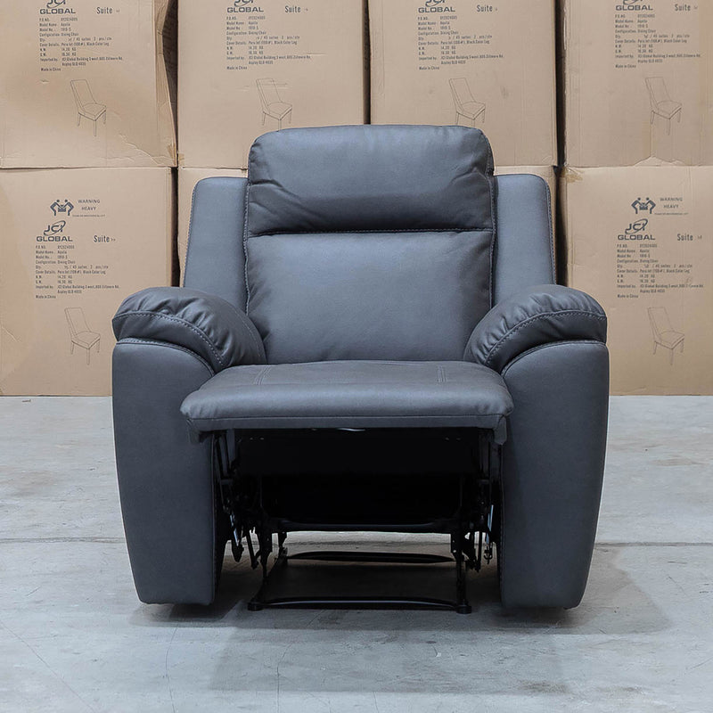 The Bari Single Recliner - Charcoal available to purchase from Warehouse Furniture Clearance at our next sale event.