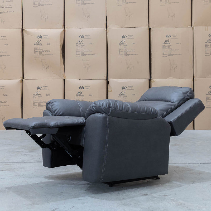 The Bari Single Recliner - Charcoal available to purchase from Warehouse Furniture Clearance at our next sale event.