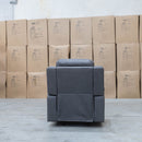 The Bari Single Recliner - Charcoal available to purchase from Warehouse Furniture Clearance at our next sale event.