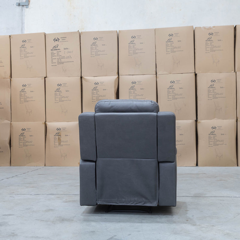 The Bari Single Recliner - Charcoal available to purchase from Warehouse Furniture Clearance at our next sale event.