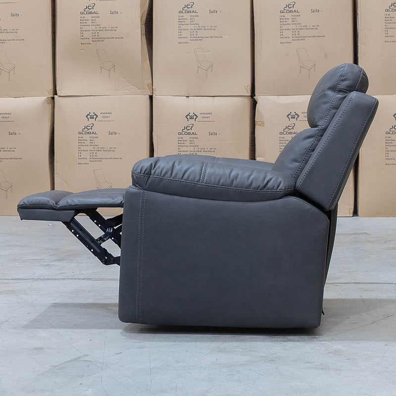 The Bari Single Recliner - Charcoal available to purchase from Warehouse Furniture Clearance at our next sale event.