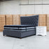 The Sloane Queen Fabric Gas Lift Bed - Charcoal