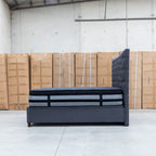 The Sloane King Fabric Gas Lift Bed - Charcoal available to purchase from Warehouse Furniture Clearance at our next sale event.