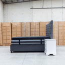 The Sloane King Fabric Gas Lift Bed - Charcoal available to purchase from Warehouse Furniture Clearance at our next sale event.