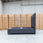 The Sloane King Fabric Gas Lift Bed - Charcoal available to purchase from Warehouse Furniture Clearance at our next sale event.