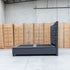 The Sloane Queen Fabric Gas Lift Bed - Charcoal