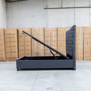 The Sloane King Fabric Gas Lift Bed - Charcoal available to purchase from Warehouse Furniture Clearance at our next sale event.