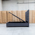 The Sloane Queen Fabric Gas Lift Bed - Charcoal