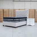 The Sloane King Fabric Gas Lift Bed - Oat available to purchase from Warehouse Furniture Clearance at our next sale event.