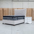 The Sloane Queen Fabric Gas Lift Bed - Oat