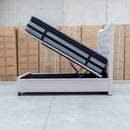 The Sloane King Fabric Gas Lift Bed - Oat available to purchase from Warehouse Furniture Clearance at our next sale event.