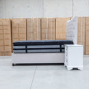 The Sloane King Fabric Gas Lift Bed - Oat available to purchase from Warehouse Furniture Clearance at our next sale event.